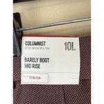 EXPRESS Columnist Women’s pants size 10L NWT Mid-rise Barely Boot Burgundy Plum Photo 7