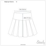 Body by Victoria Modern Minimalist Skirt Womens 6 Black Pockets Lined Photo 7