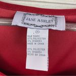 Jane Ashley Vintage Embroidered Microfiber Jumper Midi Dress Red Medium Photo 9