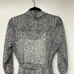 Nanette Lepore Womens Sugar Sizzle Shirt Dress 3/4 Sleeve Black White 4 Small Photo 6