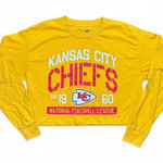 NFL  Team Apparel Kansas City Chiefs Yellow Crop Top L Photo 0
