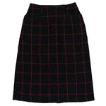 A Byer A.‎ BYER dark gray & red checked straight wool blend skirt size 5 Photo 1
