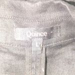 Quince 100% European Linen Blazer Black L Single Button Relaxed Fit Size L Photo 5