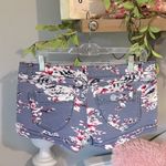 Vanilla Star Jeans Denim Jean Shorts Vanilla Star Womens 9 Floral Stretchy Photo 5