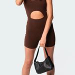 Edikted Brown shorts playsuit   Photo 0