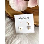 Madewell NWT  Zigzag Earring Set Photo 1