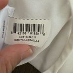 BCBGMAXAZRIA Maeve Reilly x Rialto One Sleeve Bra Top In Optic White Photo 8