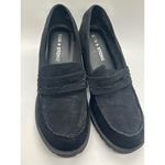 Sun + Stone Loafer Lug Chunky Heel SS Maycree Women Size 7.5 Witchy Academia Black Photo 1