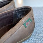 Vintage Bass Chocolate Brown Leather Carla Tie Loafer Boat Shoes Size 7.5N Photo 2