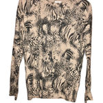 BP  Wool Blend Animal Print Leopard Cheetah Sweater Tan‎ Small Photo 0