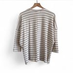 Carly Jean Los Angeles  Black and White Striped Top Photo 5