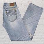 Affliction Y2K Men's  Patch Destroyed Blake Distressed Jeans Light Wash Size 31 Photo 1