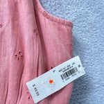 Old Navy  Coral Eyelet Midi Dress L Prairie Style Lined‎ Boho Sleeveless Summer Photo 4