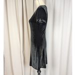 American Vintage 90s Vintage MG Apparel Velvet Scoop Neck Short Sleeve Mini Dress Black Small Photo 13