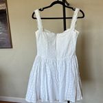 House Of CB  ‘Brigitte White Cotton Broderie‎ Anglais Corset Mini Dress NWOT sz M Photo 6