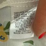 Umgee  Blueberry & Lemon Print Ruffled Hem Tie Waist Mini Dress Size‎ Large Photo 8