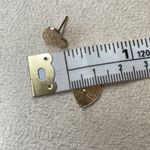 Heart shaped glitter studs Gold Photo 2