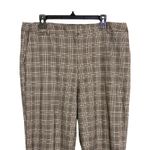 Maison d’Amélie Paris Plaid Pants Brown Beige Stretch Trousers Women's Size 14 Photo 1