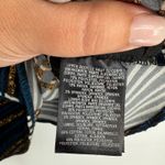 Deletta Anthropologie  Nathalie‎ Peplum Top Black Pleated Stripes Plaid Size L Photo 5