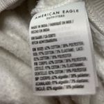 American Eagle  Outfitters White Crewneck Sweatshirt Floral Lace Shoulder  XS Photo 7