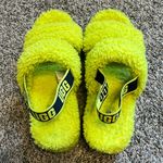 UGG  Oh Fluffita Shearling Slingback Sandal/Slipper Women’s Size 11 in Key Lime Photo 0