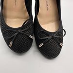 Isaac Mizrahi Black Textured Ballet Flats With Bow Accent Size 7.5 Photo 9