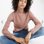 Madewell NWT Pink Balloon Sleeve Mock Neck Top - XXS Photo 0