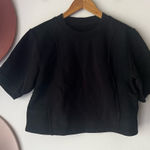Lululemon Cotton French Terry + Swift T-Shirt black sweater cropped Photo 0