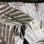 T by Talbots Petite L Palm Leaf Sleeveless Dress Button Front Casual Summer NWT White Size undefined Photo 10