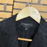 Ann Taylor Talbots Stretch Black Eyelet Blazer Size 2 Photo 5
