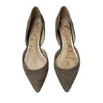 Sam Edelman  Moss Green Pointed Toe d'Orsay Flat Slip On Comfortable Suede Size 6 Photo 2