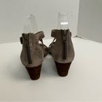 Sofft Sandals Mauldin Wedge Criss Cross Straps Reptile Comfort Pewter Gold Size 7 Photo 3