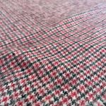 Kuna Baby Alpaca Black Red Houndstooth Fringe Scarf Photo 6