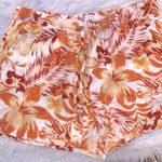 C&C California  Orange Women's linen Shorts size large Photo 1