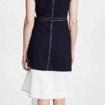 Joie  MAHESA NAVY BLUE COLORBLOCK WRAP DRESS Photo 1