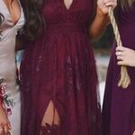 Saved by the Dress Burgundy Floor Length Prom Dress  Photo 0