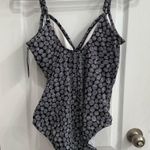 Aqua Green NWT Black and White Women's Swimsuit Size Large Photo 4
