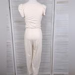 SMASH + TESS Women's Bamboo Rayon Jumpsuit Oatmeal Heather Photo 4