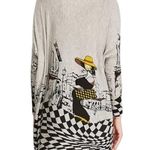 NWT ~ Oversized Abstract Checked Walk City Art Deco Woman Sweater ~ OneSize Black Size undefined Photo 2