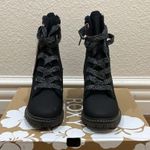 Roxy NWT -  Black Out and About Heeled Lace Up Boots Photo 4