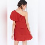 Urban Outfitters Alice & UO Iseult Tiered One Shoulder Rust Mini Dress Photo 8