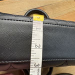 Betsey Johnson  Small Mini‎ Satchel Bag Shoulder Strap Black Pink Quilted Heart Photo 8