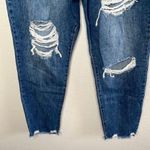 SO  High Rise Mom Jeans Distressed Medium Wash Denim Size 17 Photo 5