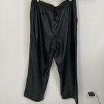 Gap Black Faux Leather Wide Leg Pants Photo 2