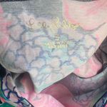 Lilly Pulitzer Aleah Top Shirt Floral Colorful Pink Blue Long Sleeve Small Photo 5