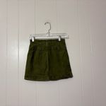 We The Free Free People Virgo Mini Skirt Cadet Green Denim Women's Size 25 Photo 4