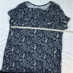 Leo & Nicole Womens Long Sleeve Top Paisley Print Blue Cream Size L Photo 6