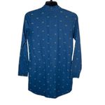 Alternative  bike print LONG SLEEVE BUTTON FRONT shirt MINI dress SMALL Photo 2