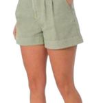 Joie  Short Size XL Pleated Linen Cotton Blend High Waist Faded Cactus NWT Photo 0