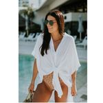 l*space L* Anita Cover Up in White Size Medium / Large Photo 12